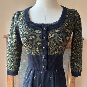 Vintage Betsey Johnson cropped cardigan
